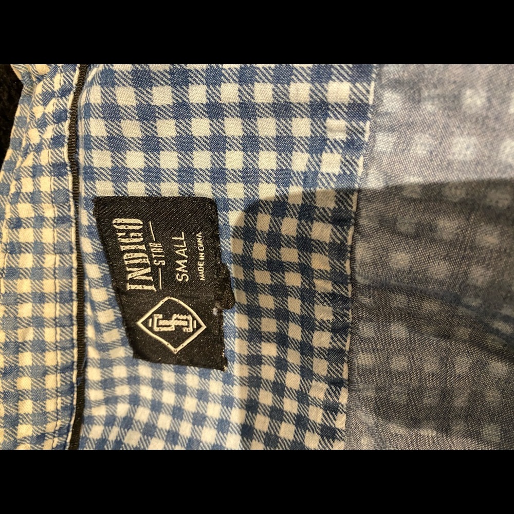 Distressed Checkered Button Up - image 2